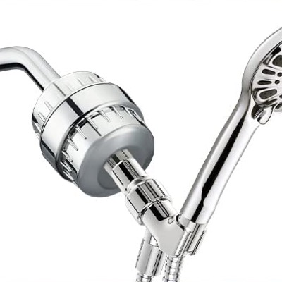 Filtro de ducha para agua dura | Elimina el cloro y los metales pesados  (filtro de ducha de 15 etapas)